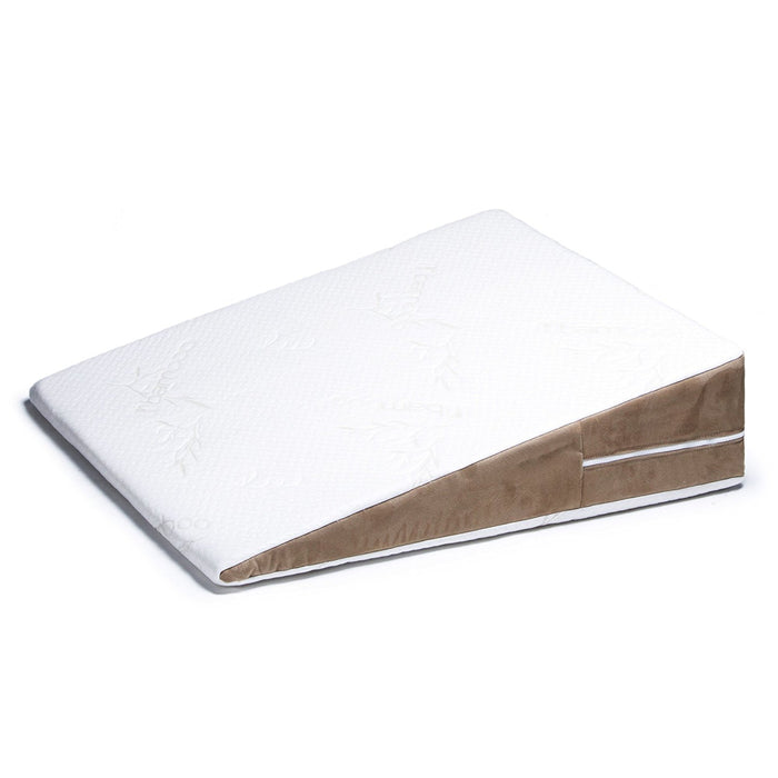 Bed Wedge Memory Foam Pillow With Removable Tencel Cover, 30" Wide, Queen
