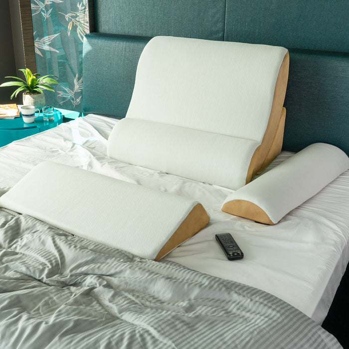 5-Piece Orthopedic Support Wedge Pillow Comfort System, Extra Large, 30" Wide, Tencel