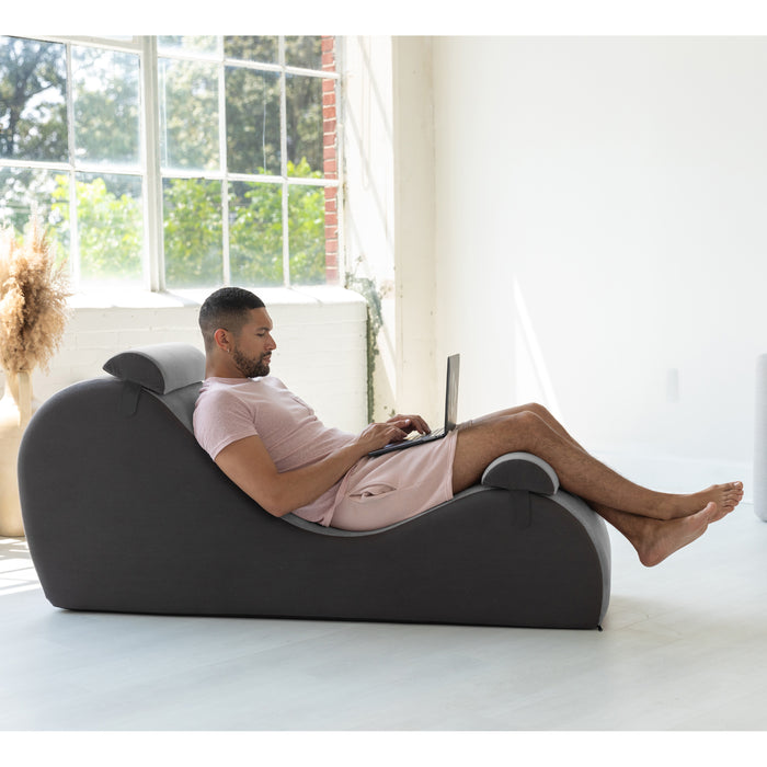 Chakra Yoga Chaise - 2 Adjustable Headrests & Handles with Adjustable Straps