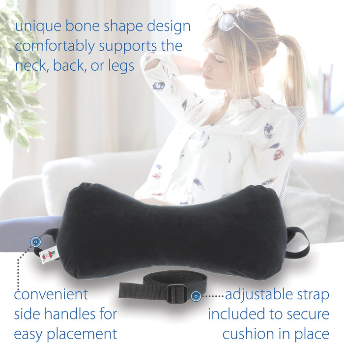 Sleep Log Chiropractic Bone Shaped Neck & Cervical Pillow- Lumbar Support