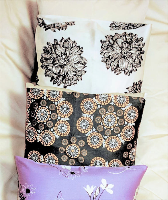 GOTS Organic Pillow Covers in Sateen Prints or Solids