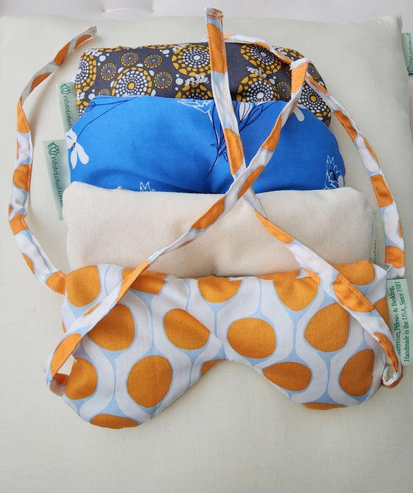 Buckwheat Hulls Eye Pillow with Ties
