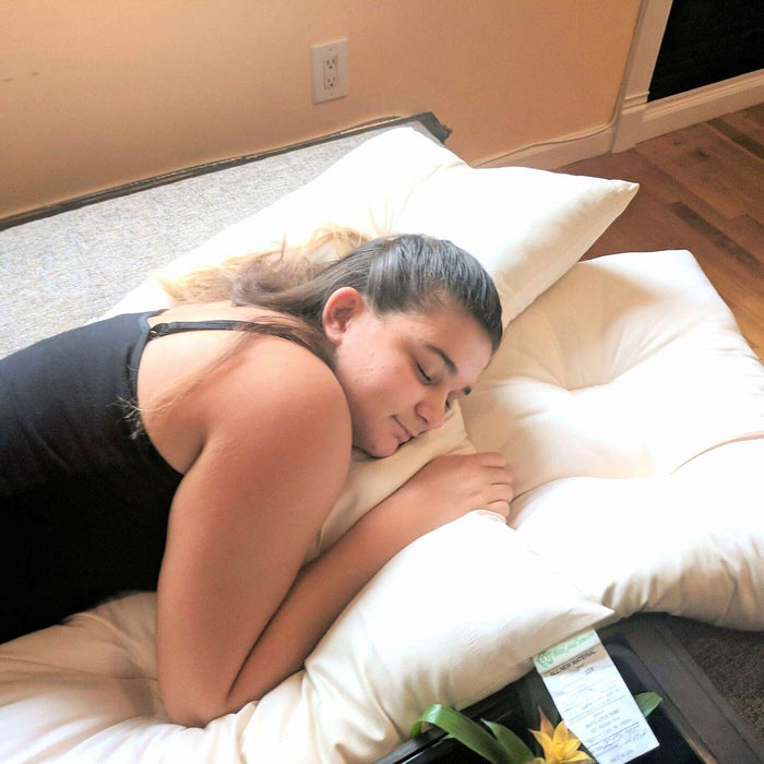 Green Cotton Contour Pillow
