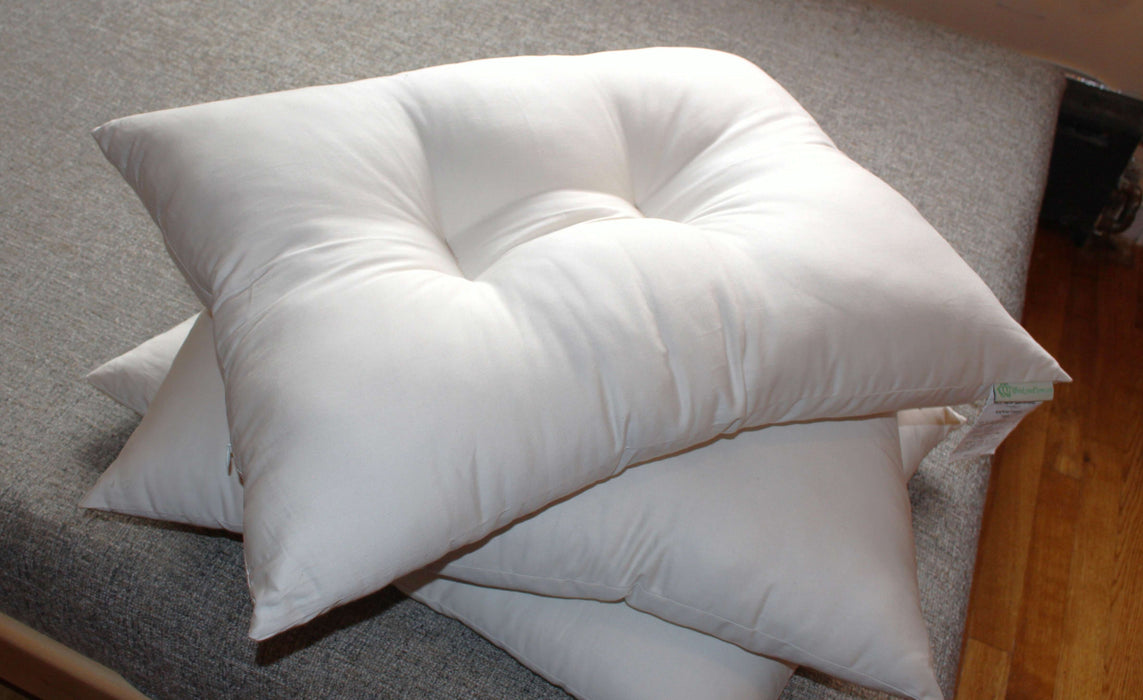 Green Cotton Contour Pillow