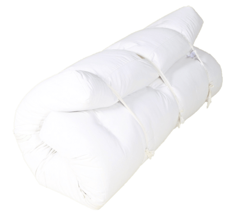 Green Cotton and Wool Latex Dreamton Futon