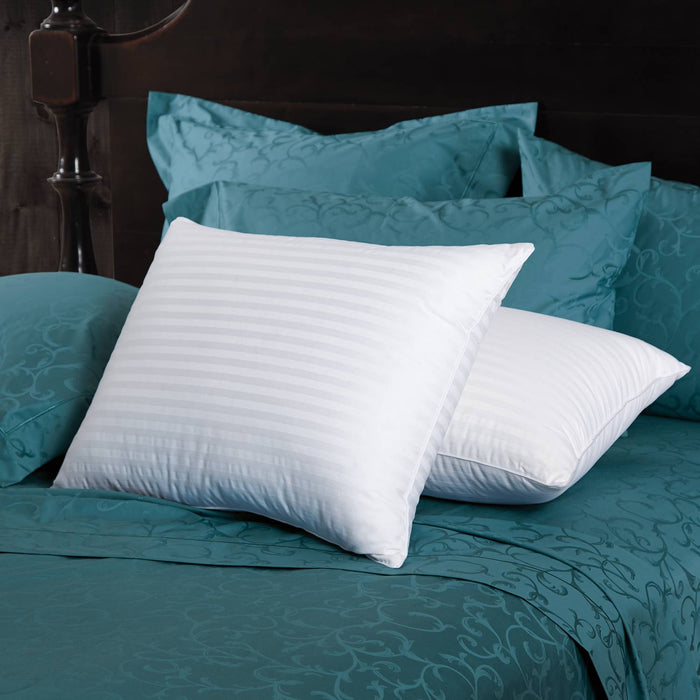 Elite Down Alternative Damask Stripe Pillow Hypoallergenic