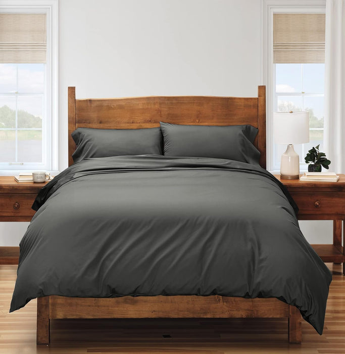 Sateen Bedding | 100% Cotton, 390 Thread Count, Sateen Weave Duvet Cover