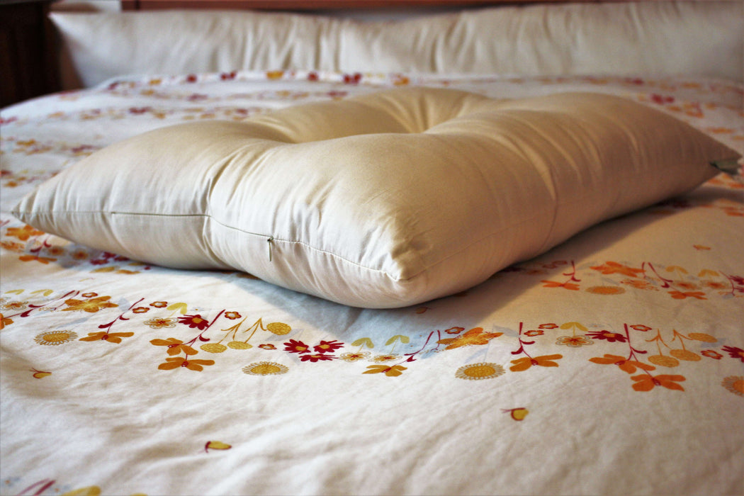 Green Cotton Contour Pillow