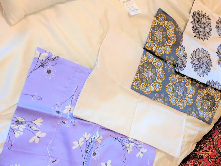 Neckroll or Somerset Cover ONLY in GOTS Organic Cotton Sateen PRINT or SOLIDS