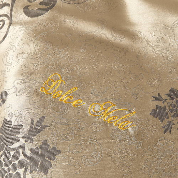 Queen Size Duvet Cover Set, 6 Piece Luxury Jacquard Bedding, Dolce Mela Primavera DM715Q