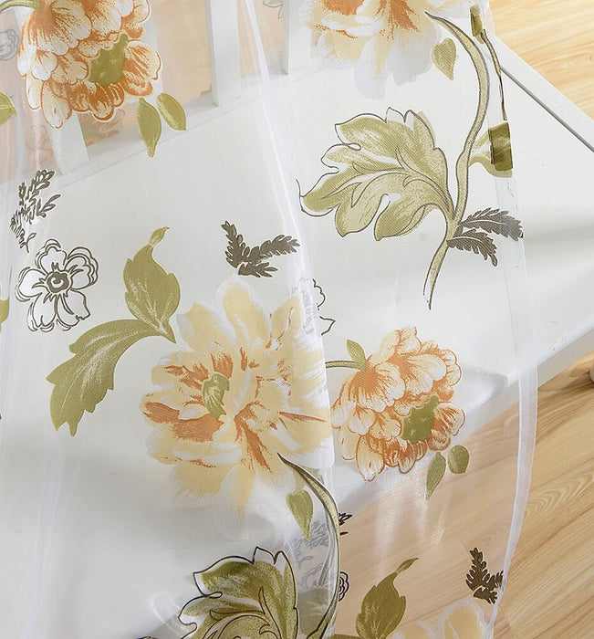 Window Sheer Curtains Panel, Palm Springs