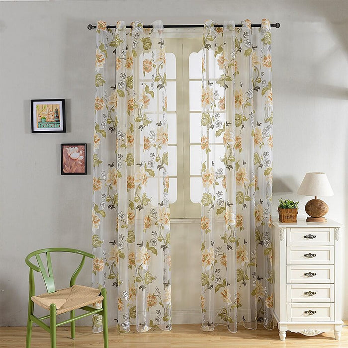 Window Sheer Curtains Panel, Palm Springs