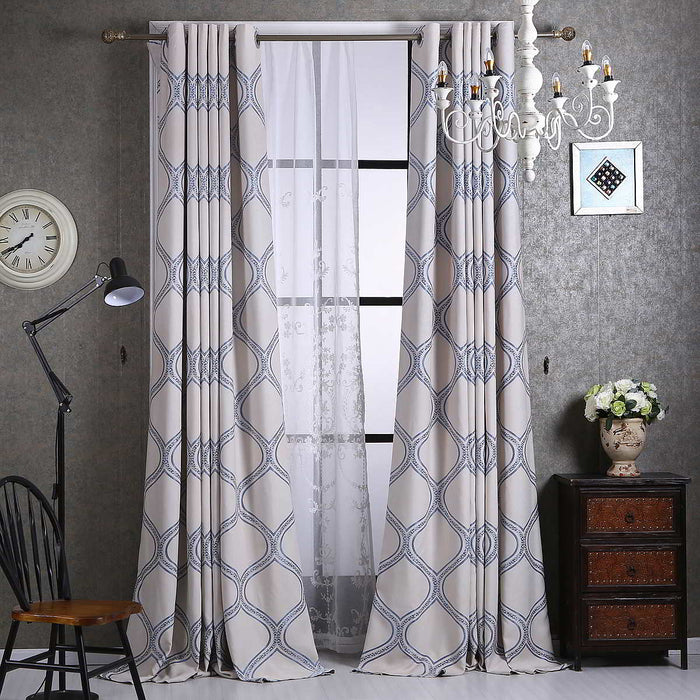 Window Semi-Blackout Curtain / Drape Panel, Monaco