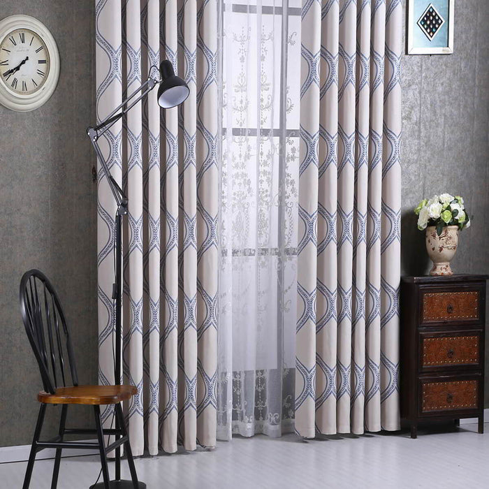 Window Semi-Blackout Curtain / Drape Panel, Monaco