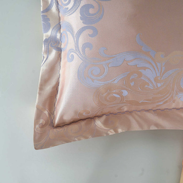 DM801K | King Size Duvet Cover Set Jacquard Top & 100% Cotton Inside