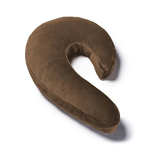 Avana Uno Adjustable Memory Foam Snuggle Pillow for Side Sleepers, Mocha