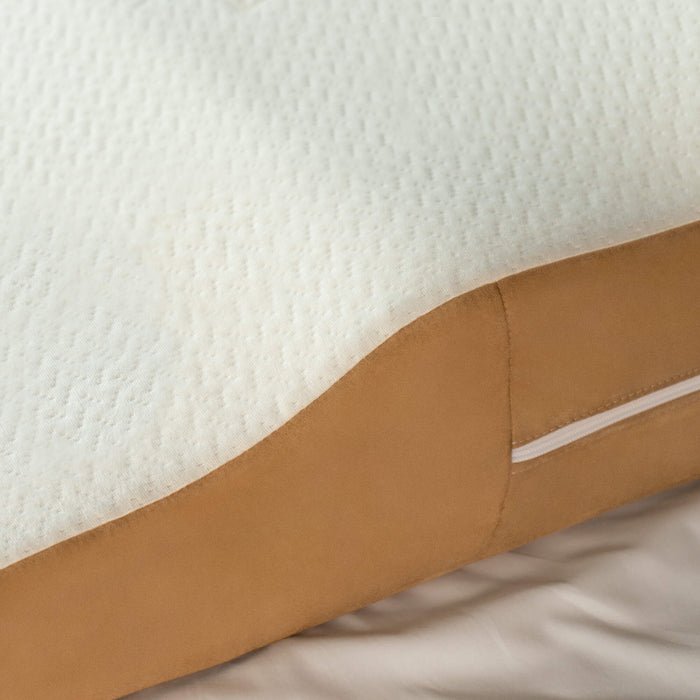 Wavy Contoured Bed Wedge Acid Reflux Memory Foam Pillow