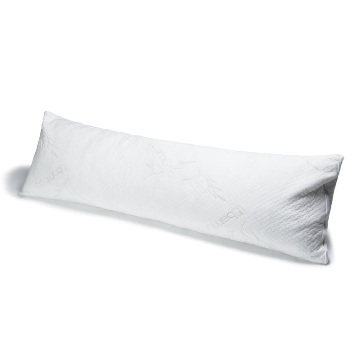 Ellipse Memory Foam Body White Pillow Side Sleeper Support Rest