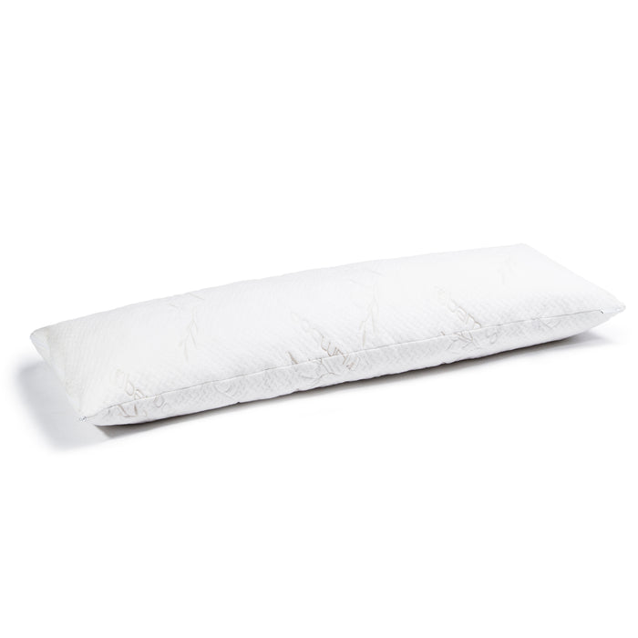 Ellipse Memory Foam Body White Pillow Side Sleeper Support Rest