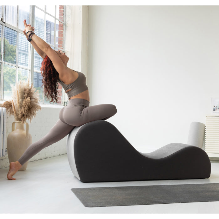 Chakra Yoga Chaise - 2 Adjustable Headrests & Handles with Adjustable Straps