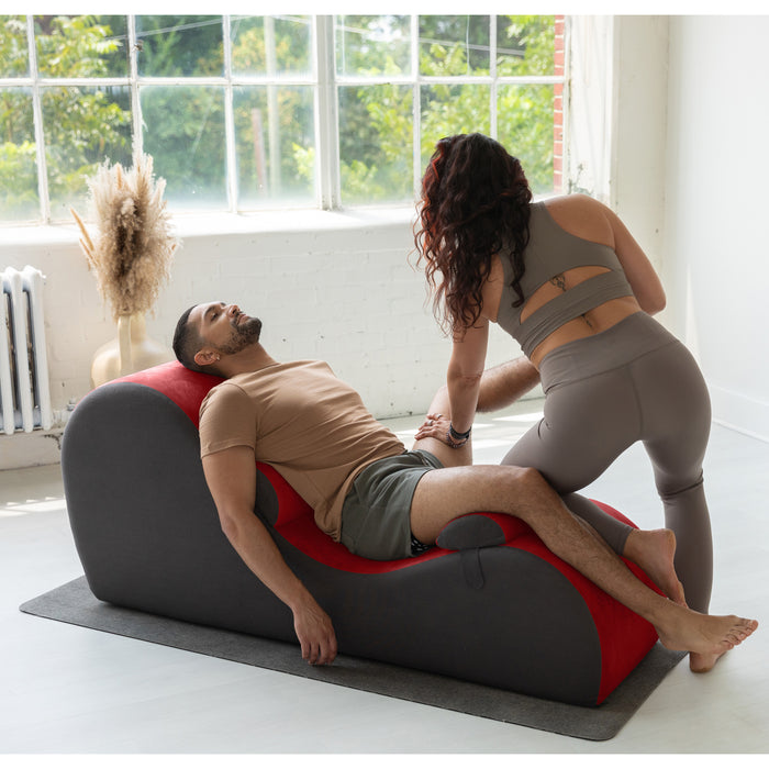 Chakra Yoga Chaise - 2 Adjustable Headrests & Handles with Adjustable Straps