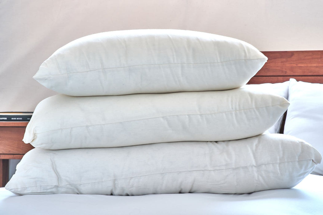 GOTS Pillow Covers in Organic Cotton Sateen Natural