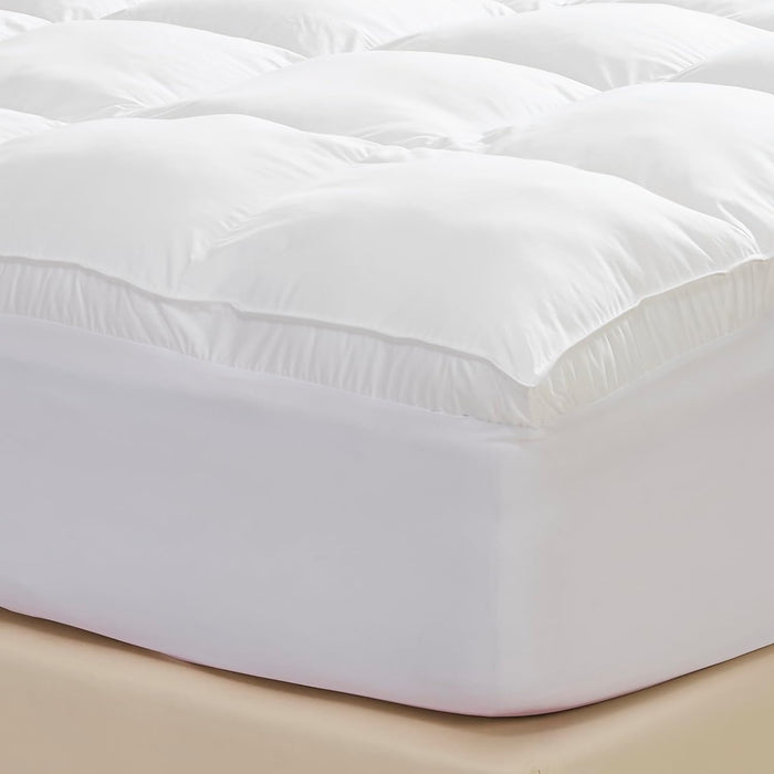 Mattress Topper | European Down Alternative, 100% Cotton Twill Weave