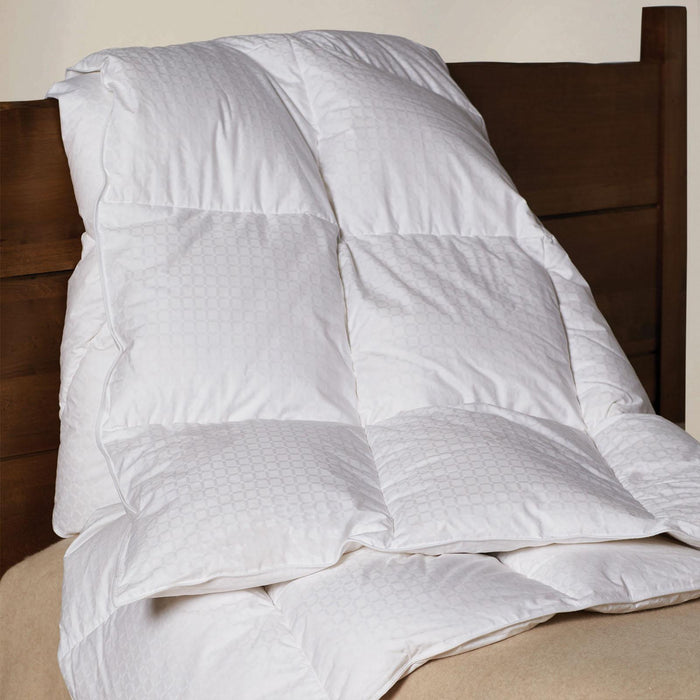 Down Alternative Comforters | 100% Cotton, 300 Thread Count Woven Windowpane