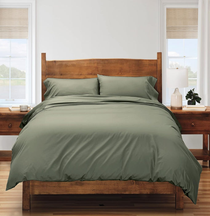 Sateen Bedding | 100% Cotton, 390 Thread Count, Sateen Weave Duvet Cover