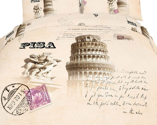 King Size Duvet Cover Sheets Set, Pisa