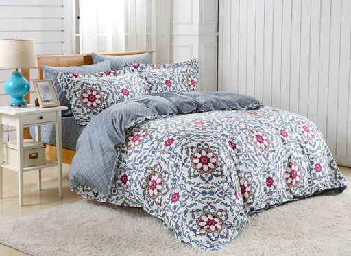 Duvet Cover Sheets Set, Dolce Mela Lanzarote Queen Size Bedding