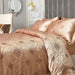 Queen Size Duvet Cover Set, 6 Piece Luxury Jacquard Bedding, Dolce Mela Los Angeles  DM719Q