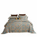 DM804K | King Size Duvet Cover Set Jacquard Top & 100% Cotton Inside 