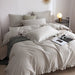 DM809K | King Size 6 piece Duvet Cover Set Ruffled Bedding 100% Cotton 