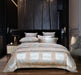 Duvet Cover 6 Piece Set Jacquard Bedding, Queen Size - Lille by Dolce Mela