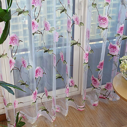 Window Sheer Curtains Panel, Paris