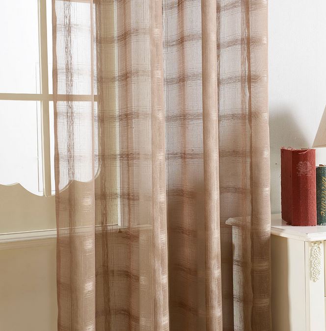 Window Sheer Curtains Panel, Golden Isles