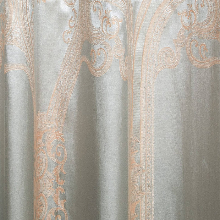 Curtains Damask Jacquard Grommet Semi-Blackout, Tall 60x100, Rouen by Dolce-Mela