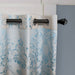 Curtains Damask Jacquard Grommet Semi-Blackout, Tall 60x100, Troyes by Dolce-Mela