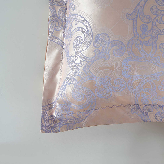 DM805Q | Queen Size Duvet Cover Set Jacquard Top & 100% Cotton Inside 
