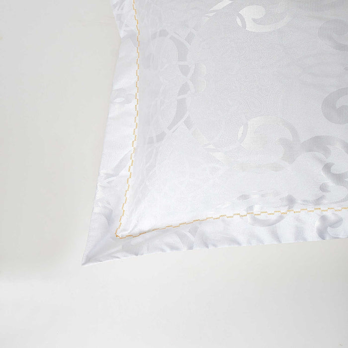 DM806K | King Size Duvet Cover Set Jacquard Top & 100% Cotton Inside 